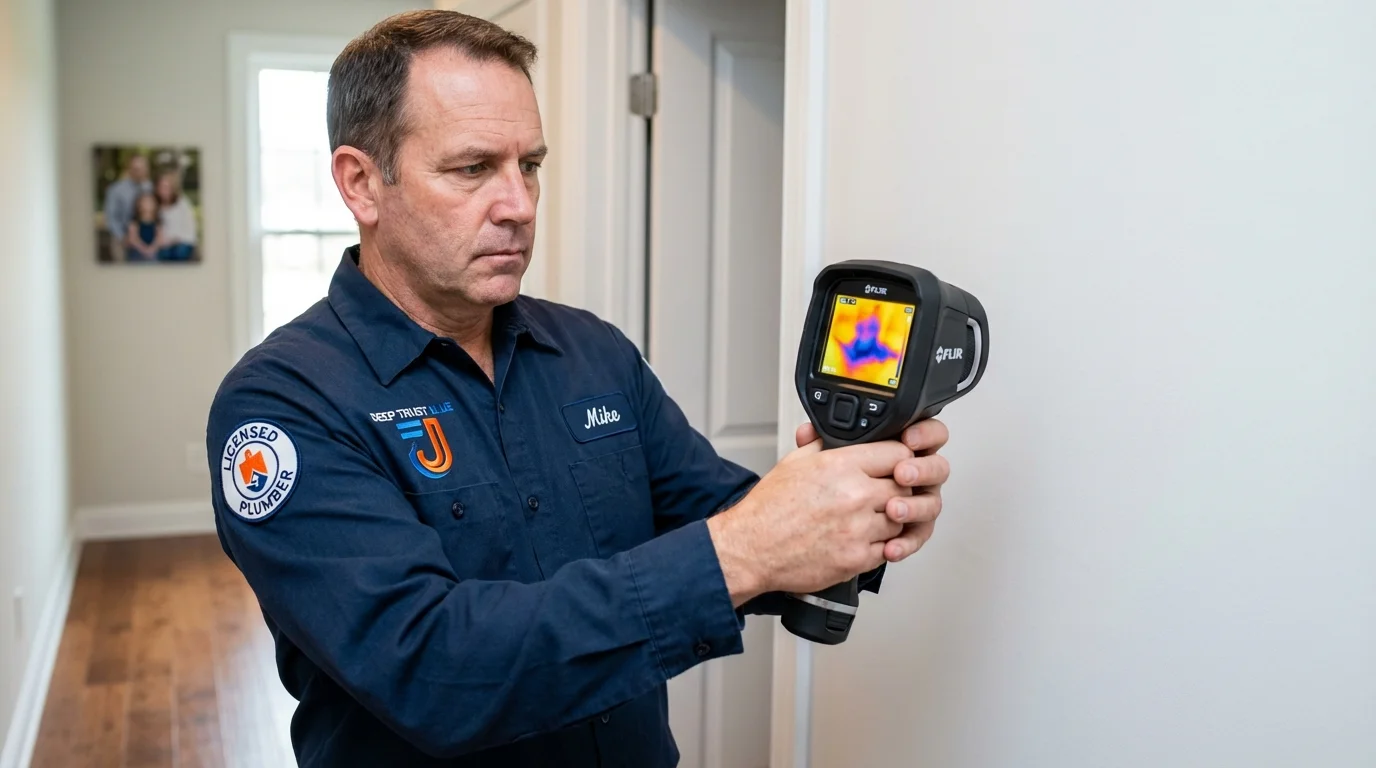 Thermal imaging leak detection by Johns Plumbing LLC in Hutchinson
